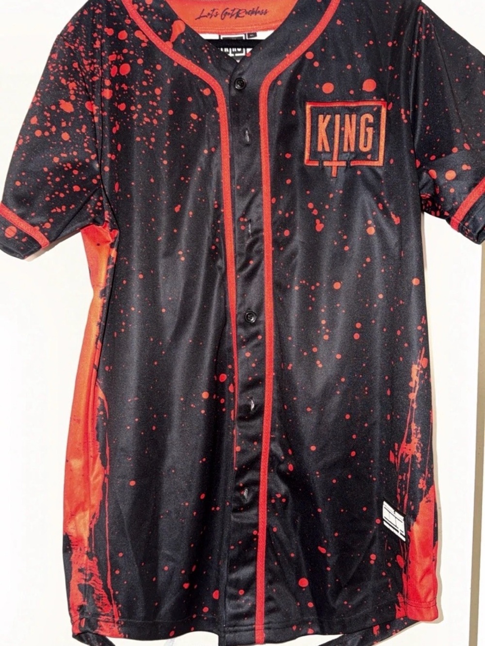 Sullivan King Reckless 21 Authentic Jersey Black Red Men’s XL